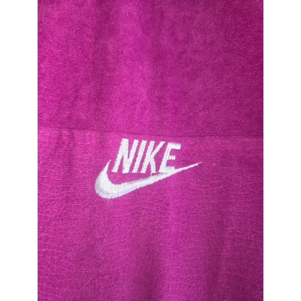 Vintage 90s Nike Warm Up Tracksuit Set Pink Magenta USA Made Jacket Shorts Small - Picture 3 of 16